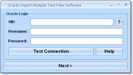 Oracle Import Multiple Text Files Software screenshot